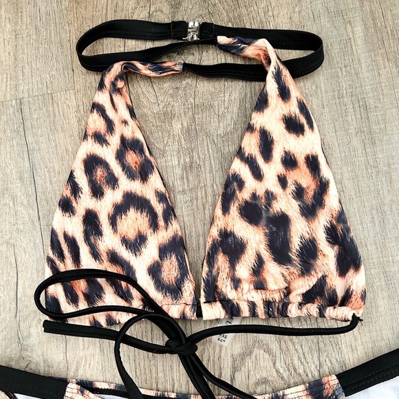 ZAFUL leopard crossover top Bikini set size 6 - Picture 7 of 8